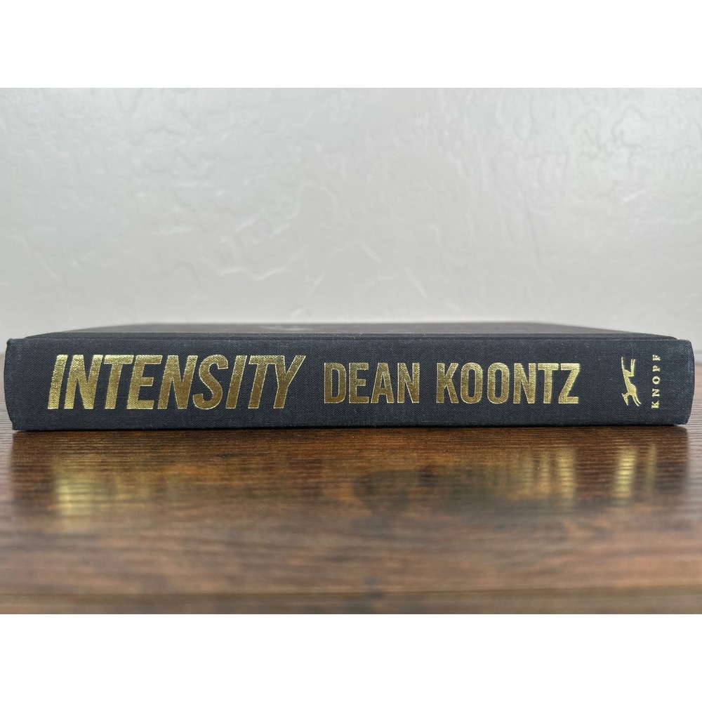 Intensity Dean Koontz Hardcover 1995 First Trade Edition Alfred A Knopf‎ Black